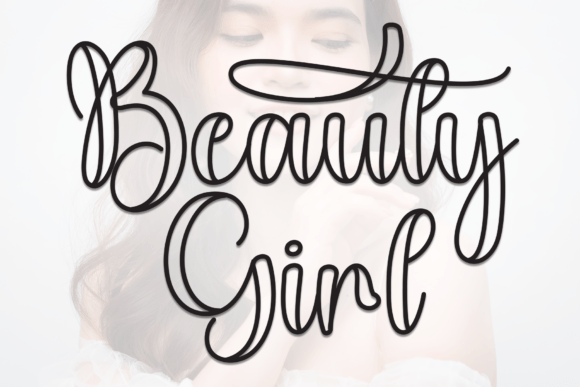 Beauty Girl Font: Elegant Script for Web Design
