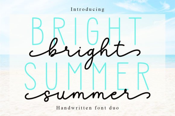 Bright Summer Duo Font for Impactful Campaign Design