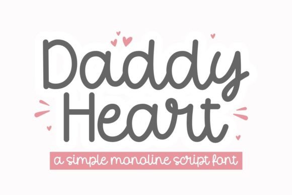 Daddy Heart Typeface for Distinctive Web Design