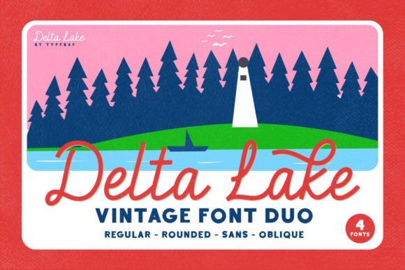 Delta Lake Font for Editorial Design