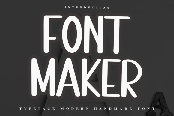 Font Maker Typeface: Festive Editorial Design