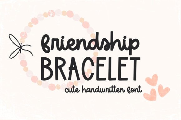 Friendship Bracelet Font Review: A Handwritten Typeface for Branding
