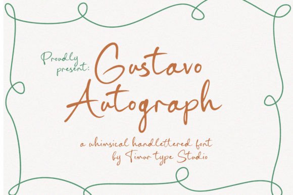 Gustavo Autograph: A Whimsical Script Font for Modern Web Design