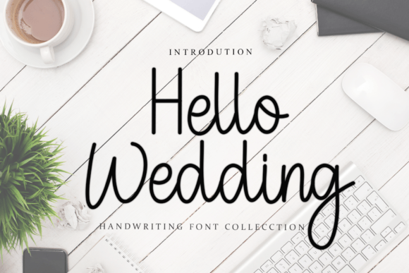 Hello Wedding Font: Quirky Handwriting for Crafts