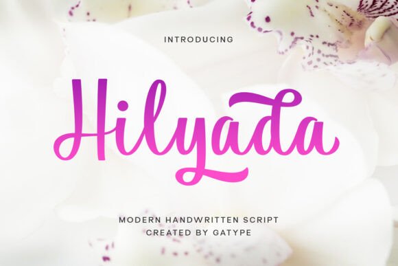 Hilyada Font: Elegant Script for Editorial Design