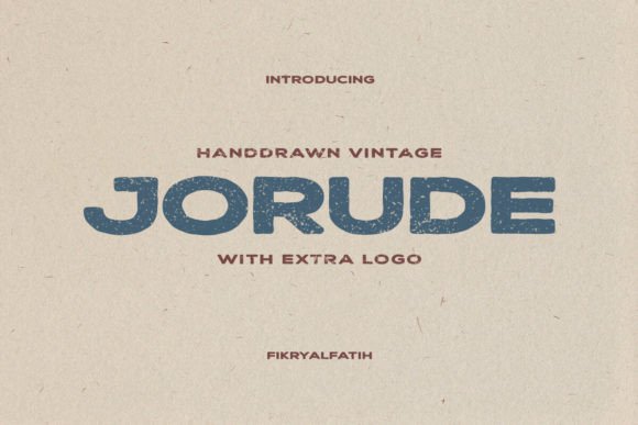 Jorude Font: Organic Style for Handmade Products