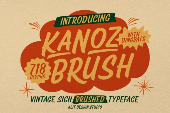 Kanoz Brush Font: Adding Vintage Warmth to Editorial Layouts