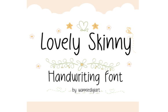 Lovely Skinny Font: Cheerful Typography for Editorial Design