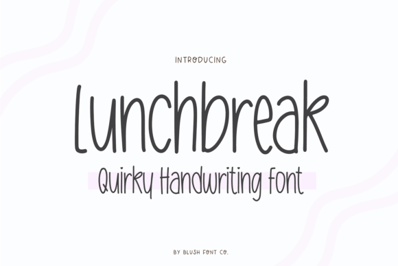 Lunchbreak Font: Clean Handwriting for Digital Marketing