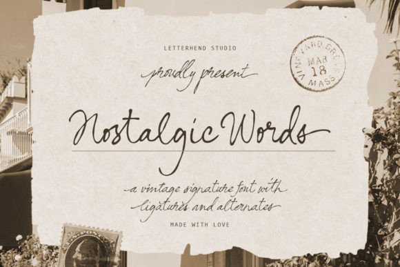 Nostalgic Words Font: A Web Designer’s Layout Review