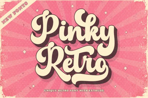 Pinky Retro Font: Bold 60s Style for Campaign Visuals