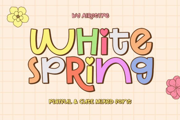 White Spring Font: A Playful Typeface for Campaigns
